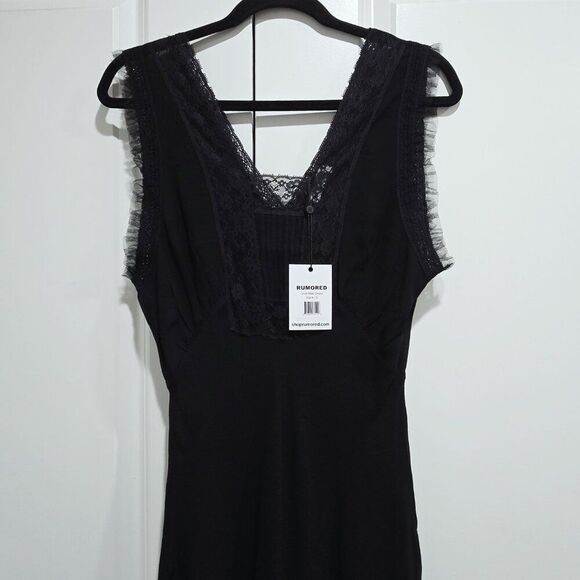 NWT REVOLVE RUMORED - Size M Duet Dress Maxi In black $158 - Picture 6 of 10